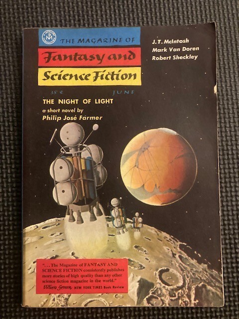 The Magazine Of Fantasy &amp; Science Fiction Vol 12 #6 June 1957 Digest Book 3 - $5.81