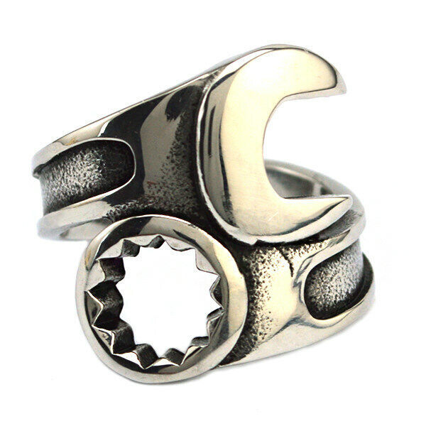 Polished Stainless Steel Wrench Ring Size 11 - $21.99