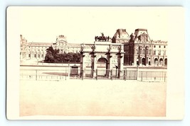 Original Photo On Board Arc De Triomphe Du Carrousel View of Louvre Pari... - £14.44 GBP