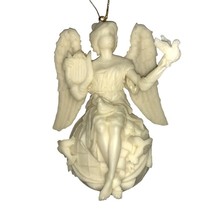 Vintage Angel Season of Peace Mark Klaus White 3D Christmas Holiday Ornament HSN - £53.18 GBP