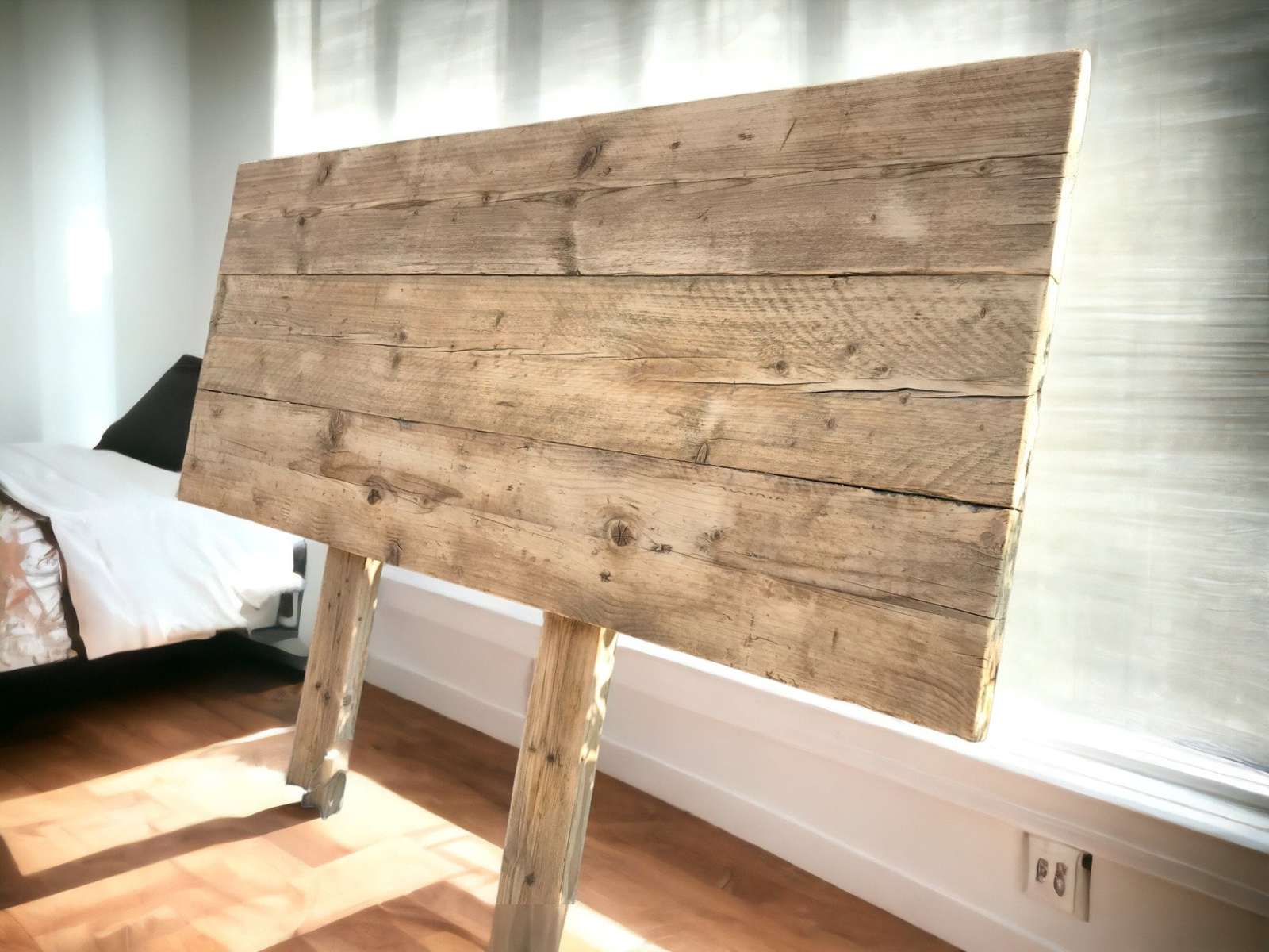 Head Board Using Reclaimed Environmentally Friendly Scaffold Boards – Single / D Item image 4