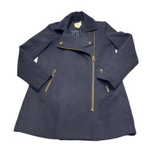 XXI Blue Lined Coat Button &amp; Zip With Pockets Women’s Size Small - $23.66