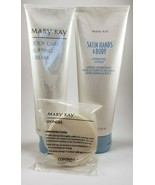 Mary Kay Satin Hands &amp; Body Sponges and Body Care Buffing Cream Lot - $477.12 MXN