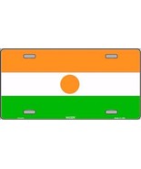 Niger Flag Background Novelty 6&quot; x 12&quot; Metal License Plate Sign - £4.75 GBP