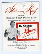 George Liberace Star on the Roof Card Beverly Hilton Beverly Hills California - £21.85 GBP