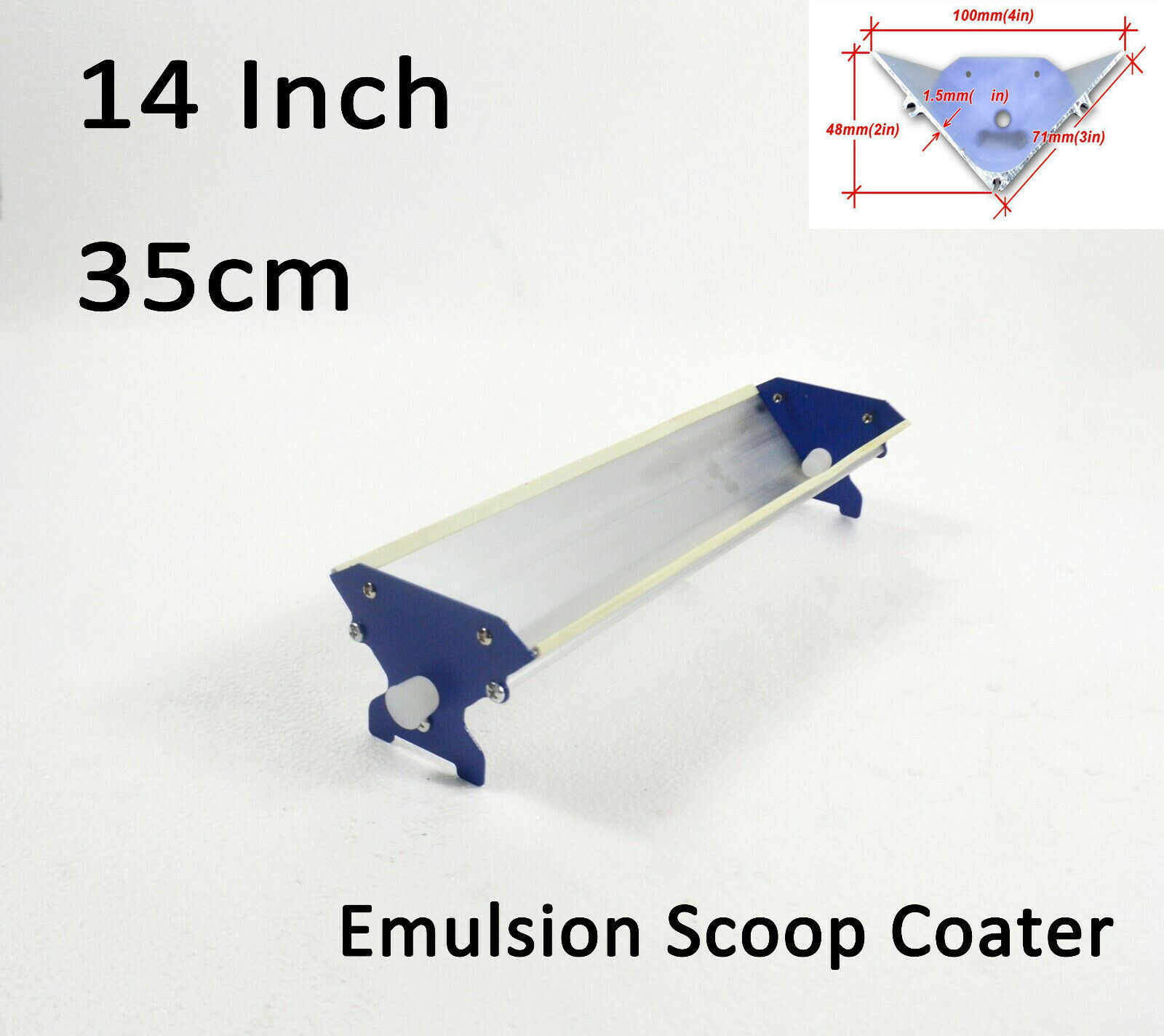 Portbale brand new 14 Inch 35cm Scoop Coater Model- E1 free shipping - $30.10