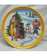 1977 McDonald&#39;s Characters Winter Snowman 10&quot; Children&#39;s Plastic Plate B... - $22.41 CAD