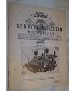 1936 FORD SERVICE BULLETIN MECHANICAL V-8 ENGINE CAR AUTO TRUCK BOOK NEW... - £7.73 GBP