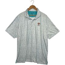 Johnnie O Performance Polo Mens XXL White Golf Sand Bagger Ocean Course ... - $44.54