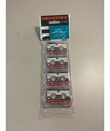 NOS Memorex MC60 Audio MMC Microcassette Tapes (4 Pack) Factory Sealed - $239.71 MXN