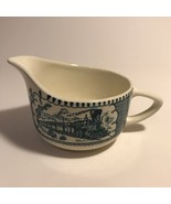 Vintage Currier &amp; Ives American Homestead Handled Creamer Locomotive Tra... - £7.09 GBP