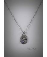 Chain necklace pendant 925 sterling silver fine silver 999. Handmade. Un... - £104.94 GBP