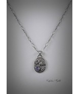 Chain necklace pendant 925 sterling silver fine silver 999. Handmade. Un... - $134.00