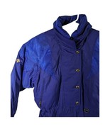 Womens Size 8 Descente Jacket Ski Snow Medium Purple Blue Vintage 90s - $79.20