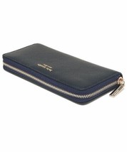 Kate Spade Spencer Slim Continental Wallet Metallic Navy Leather PWR0018... - $79.18