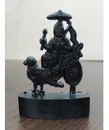 Shani Idol Statue Murti 6.5 cm Height Mixed Metal Energized - £9.37 GBP