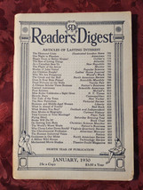 Readers Digest January 1930 Helen Keller Louis Braille D H Lawrence - £21.60 GBP