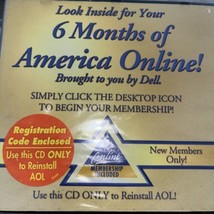 6 Months Of  America On Line AOL  6.0 Windows XP Members CD By Dell 2000 - £9.72 GBP