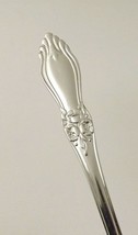 CRAFT STAINLESS Japan Set of 6 Teaspoons 6&quot; Glossy Floral Unknown Pattern - £20.56 GBP