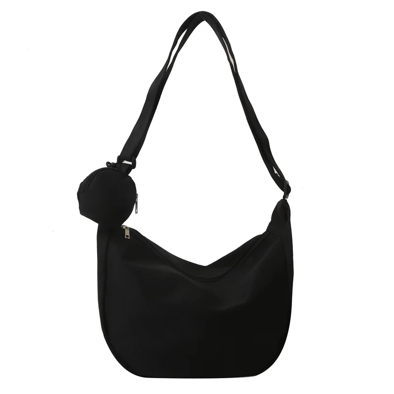 Primary image for Women's Canvas Shoulder Bag Large Capacity Crossbody Chest Bag Casual Half Moon 