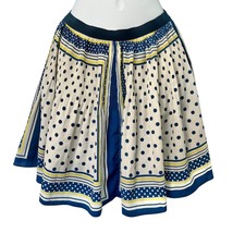 Appletree Polka Dot Handkerchief Blue White Yellow Skater Circle Skirt s... - $24.73 CAD
