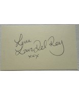 Lana Del Rey Autographed Signed 3x5 Signature Page - $50.00