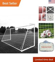 Soccer Goal Net - 24 x 8 Ft - Full Size Football Goal Post Netting - NOT... - $59.76