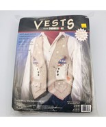 1995 Vintage Applique Vest Kit Cheerful Snowman Dimensions Pattern S M L... - $13.99