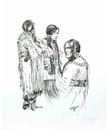 &#39;Buckskin Dress&quot; Signed Limited Edition Print by Artist Carol Theroux 16... - $20.00
