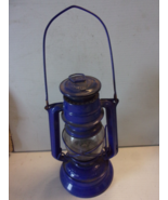 Meva 864 Railroad Kerosene Paraffin Lantern Czech Republic Lamp Blue VTG - $29.69