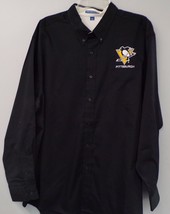 Pittsburgh Penguins Mens Long Sleeve Button Down Shirt XS-6XL, LT-4XLT New - £23.65 GBP+