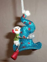 Snowman on The Blue Hat Knick Knackeries Christmas Ornament 3&quot; - £15.76 GBP