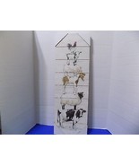 NEW Farm Animals Country Wall Art Print Rustic Home Farmhouse Wood - $611.85 MXN