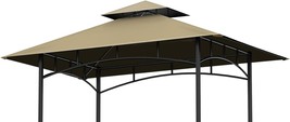 Grill Gazebo Replacement Canopy Top, 5&#39;X8&#39; Gazebo Roof Top Double Tiered... - $44.95