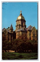 Administration Building Notre Dame University South Bend UNP Chrome Postcard Y10 - £2.29 GBP