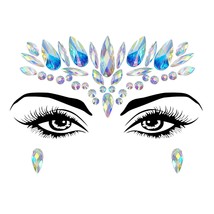 Face Jewels Face Gems Mermaid Glitter Rhinestone Crystal Stickers Waterp... - £14.12 GBP