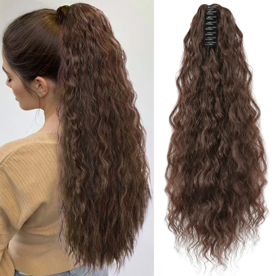 Long Curly Syntheitc Ponytail Big Grab Claw Clip In Ponytail Hair High - £12.55 GBP+