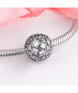 925 Sterling Silver Clear Cosmic Stars Clip Stopper Bead Charm - $17.98