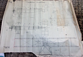 Plan Curtiss Fledgling Rubber Power 21&#39;&#39; wingspan - £7.99 GBP