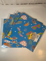 80s Icons Gift Wrapping Paper-HALLMARK All Occasions-5Pks of 2Shts-10Sheets - $16.83