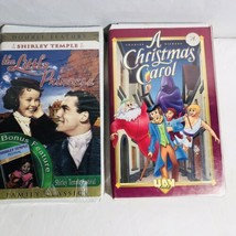 (2pcs.) Family Classics Movies Vhs A Christmas Carol And The Little Princess - £7.06 GBP