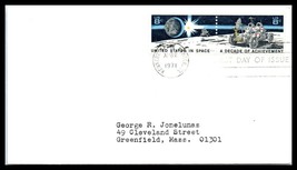 1971 US FDC Cover - SC# 1434/35 Kennedy Space Center, FL to Greenfield, ... - £2.32 GBP