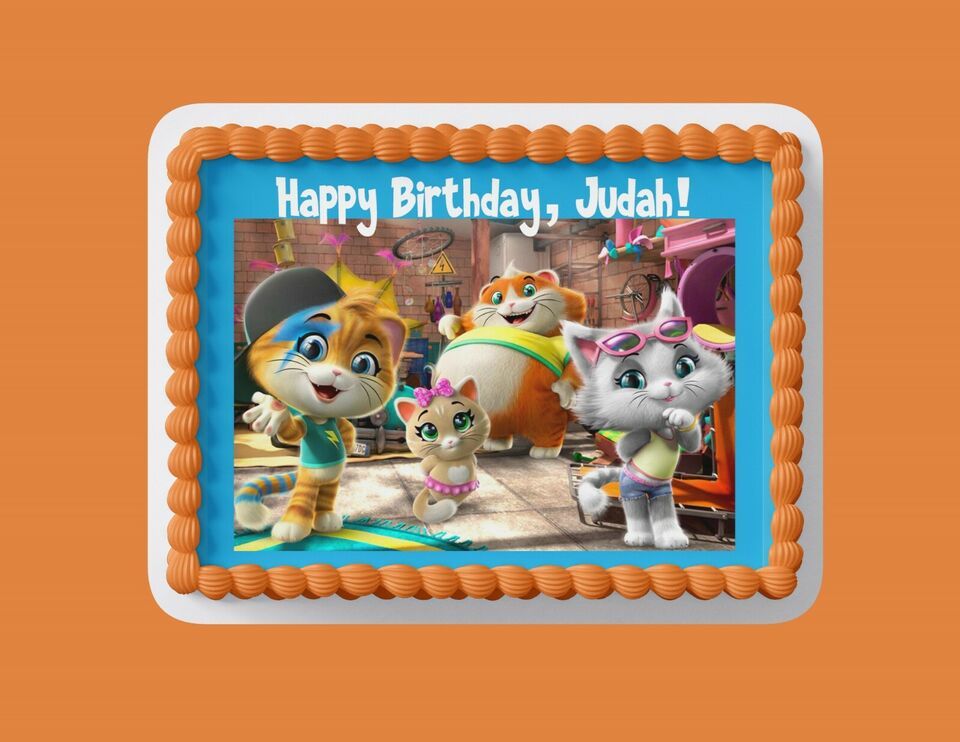 Custom Edible Birthday Cake Topper/ Peel like a sticker - $9.89