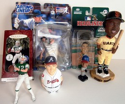 Baseball Stars 6 Dolls - including Barry Bonds, John Smoltz. &amp; Joe Namath - £28.63 GBP