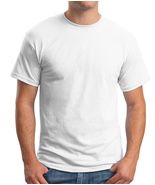  EcoSmart Crewneck T-Shirt Hanes Men&#39;s Color White Size M - £14.15 GBP