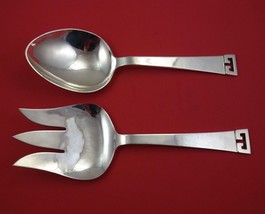 Chinese Key by Allan Adler Sterling Silver Vegetable Serving Set 10&quot; - £803.39 GBP