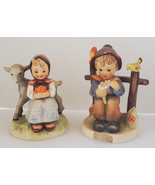 Hummel Goebel 182 GOOD FRIENDS Figurine She Loves Me Not 2 Pc Lot W Germ... - $20.50 CAD