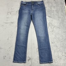 Lauren Ralph Lauren Straight Leg Jeans Women Size 6 Inseam 31” Mid-Rise Blue LRL - £19.12 GBP