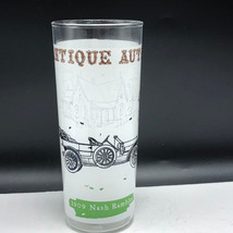ANTIQUE AUTOS DRINKING GLASS cup mug classic automobile car 1909 Nash Ra... - $16.82