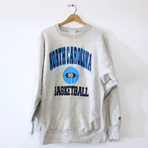 Vintage University of North Carolina UNC Tar Heels Basketball Sweatshirt XL - £89.46 GBP